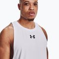 Under Armour Baseline Cotton Tank 100 vyriški krepšinio marškinėliai balta ir juoda UAR-1361901100-100 4