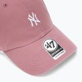 Kepuraitė su snapeliu 47 Brand MLB New York Yankees Base Runner CLEAN UP mauve 3