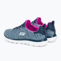 Moteriški batai SKECHERS Summits Quick Getaway navy/hot pink 3