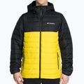 Columbia Powder Lite Hooded vyriška pūkinė striukė juoda/geltona 1693931