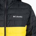 Columbia Powder Lite Hooded vyriška pūkinė striukė juoda/geltona 1693931 3