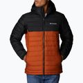 Columbia Powder Lite vyriška pūkinė striukė su gobtuvu Orange/Black 1693931 6