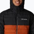 Columbia Powder Lite vyriška pūkinė striukė su gobtuvu Orange/Black 1693931 10