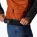 Columbia Powder Lite vyriška pūkinė striukė su gobtuvu Orange/Black 1693931 11