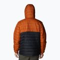 Columbia Powder Lite Anorak vyriška pūkinė striukė oranžinė ir juoda 8