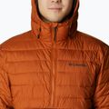 Columbia Powder Lite Anorak vyriška pūkinė striukė oranžinė ir juoda 9