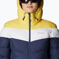 Columbia Abbott Peak Insulated moteriška slidinėjimo striukė tamsiai mėlyna ir geltona 1909971 9