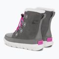 Paauglių sniego batai Sorel Sorel Explorer Lace quarry/bright lavender 3