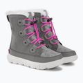 Paauglių sniego batai Sorel Sorel Explorer Lace quarry/bright lavender 4