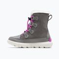 Paauglių sniego batai Sorel Sorel Explorer Lace quarry/bright lavender 8