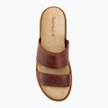 Moteriškos šlepetės Timberland Clairemont Way dark red full grain 5