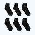 "Nike Everyday Cushioned" 6 poros juodų/baltų kojinių 4