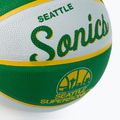 Wilson NBA Team Retro Mini Seattle SuperSonics krepšinio kamuolys WTB3200XBSEA dydis 3 3