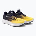 Saucony Ride 15 vyriški bėgimo bateliai tamsiai mėlyna ir geltona S20729-65 4