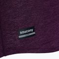 Moteriški bėgimo marškinėliai Saucony Stopwatch eggplant heather 3