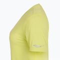 Moteriški bėgimo marškinėliai Saucony Stopwatch SS sunny lime heather 3