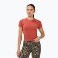 Moteriški jogos marškinėliai Sweaty Betty Athlete Crop Seamless Workout terrazzo red