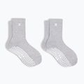 Moteriškos kojinės Sweaty Betty Pilates Crew Gripper 2 pary light grey marl