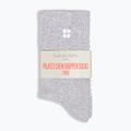 Moteriškos kojinės Sweaty Betty Pilates Crew Gripper 2 pary light grey marl 2