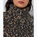 Moteriškas džemperis Sweaty Betty Plush Contrast Zip Up Fleece brown ink leopard print 5