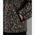 Moteriškas džemperis Sweaty Betty Plush Contrast Zip Up Fleece brown ink leopard print 6