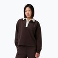 Moteriškas džemperis Sweaty Betty Revive Rugby espresso brown
