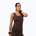 Moteriški jogos marškinėliai Sweaty Betty Seamless Ruched Tank espresso brown