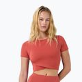 Moteriški jogos marškinėliai Sweaty Betty All Day Wrap terrazzo red