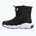 SKECHERS Mega-Craft Cuboforce vaikiški trekingo batai juodi/mėlyni/laimo spalvos 3