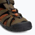 Vaikiškos basutės KEEN Seacamp II CNX dark olive/gold flame 7