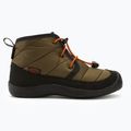 KEEN Howser II Chukka WP jaunimo batai tamsiai alyvuogių/aukso spalvos liepsna 2