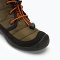 KEEN Howser II Chukka WP jaunimo batai tamsiai alyvuogių/aukso spalvos liepsna 7