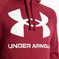 Vyriški Under Armour Rival Fleece Big Logo HD džemperiai su gobtuvais raudona ir balta 1357093 6