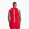 Under Armour Baseline Cotton Tank 601 vyrų krepšinio marškinėliai raudoni 1361901 3