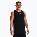 Under Armour Baseline Cotton Tank 003 vyrų krepšinio marškinėliai juodi 1361901