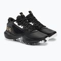 Under Armour Lockdown 6 krepšinio bateliai black/black/metallic gold 4