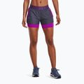 Under Armour Play Up moteriški 2-in-1 treniruočių šortai tamsiai mėlyna ir violetinė 1351981