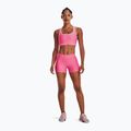 Under Armour Armour Mid Rise moterų treniruočių šortai rožinės spalvos 1360925 2