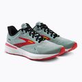 Brooks Launch GTS 9 moterų bėgimo bateliai blue surf/black/cherry tomato 5