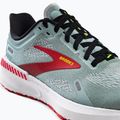 Brooks Launch GTS 9 moterų bėgimo bateliai blue surf/black/cherry tomato 8