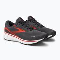 Brooks Ghost 15 vyriški bėgimo bateliai ebony/black/spicy orange 4