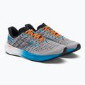 Brooks Hyperion vyriški bėgimo bateliai Grey/atomic blue/scarlet 4