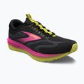 Moteriški bėgimo bateliai Brooks Revel 7 black/pink/lemon tonic 15