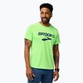 Vyriški bėgimo marškinėliai Brooks Distance 3.0 neo limeade/brooks logo