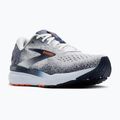 Vyriški bėgimo batai Brooks Ghost 16 white/peacoat/orange 8