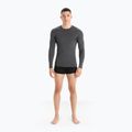 Vyriški termoaktyvūs marškinėliai ilgomis rankovėmis icebreaker Merino 150 Anatomica Crewe jet heather 2