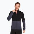 Vyriškas džemperis icebreaker Merino 400 RealFleece Descender LS Zip black/ graphite/ cb