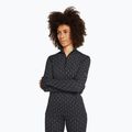 Moteriški termoaktyvūs marškinėliai icebreaker Merino 260 Vertex LS HZ On-Piste black/ snow/j