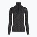 Moteriški termoaktyvūs marškinėliai icebreaker Merino 260 Vertex LS HZ On-Piste black/ snow/j 5