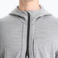 Vyriška Icebreaker Quantum III Zip Hood trekingo striukė pilka 5